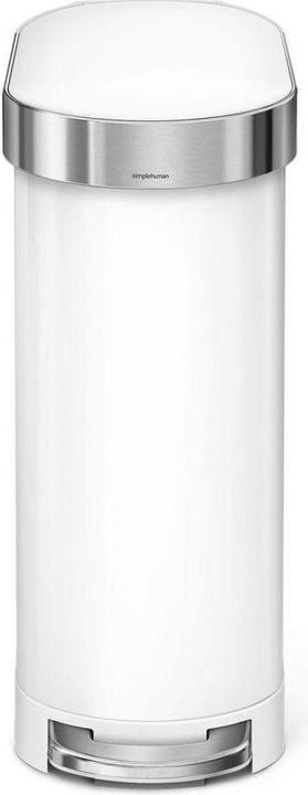 Produktbild Simplehuman Treteimer Slim 45 l, Weiss (45 l)