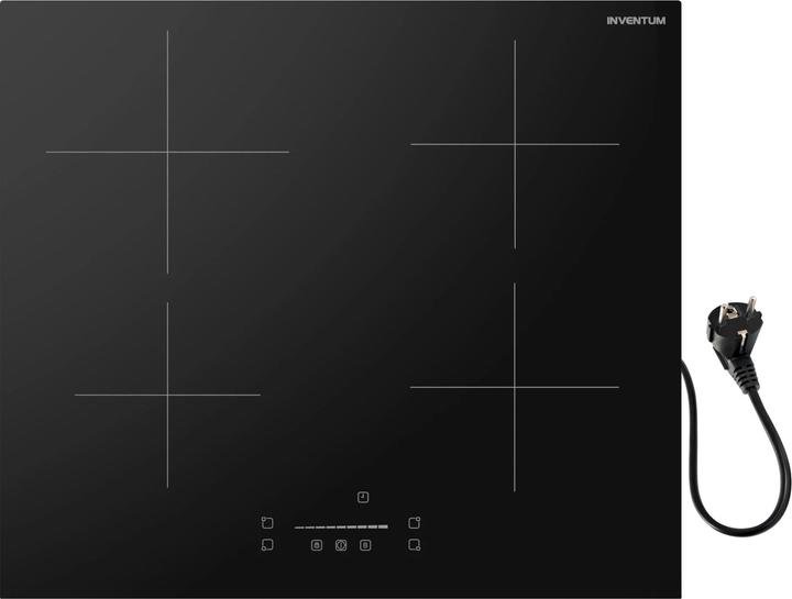 Actual product image Inventum IKI6008 - Inbouw inductie kookplaat - Zwart (59 cm, Induction hob)