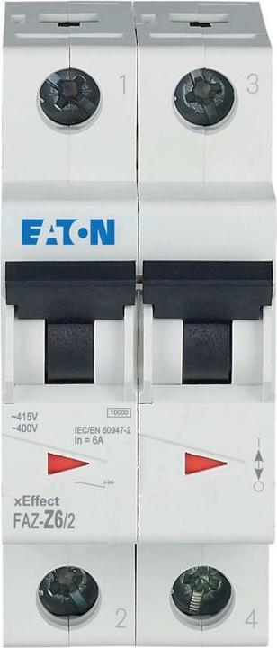 Produktbild Eaton Leitungsschutzschalter, 6 A, 2p, 278822