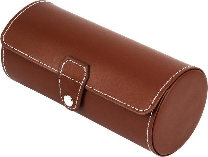 Produktbild JTI Runde Uhrenaufbewahrung, Kunstleder - Braun