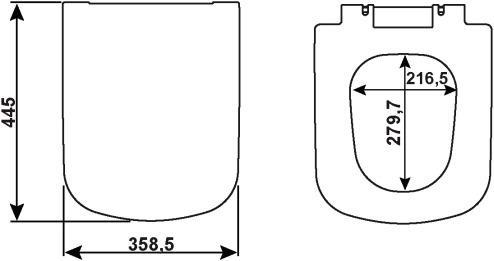 Produktbild Cornat ADRIA WC-Sitz SC weiss