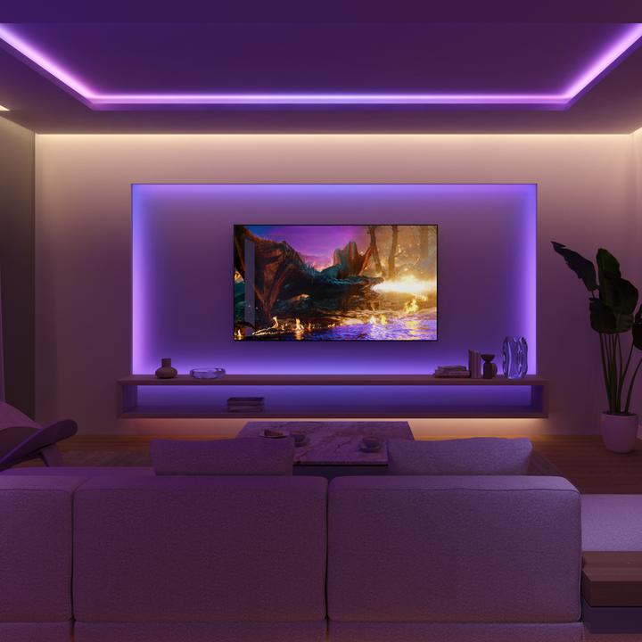 Productafbeelding Philips Flux Gradient Lightstrip Verlängerung (Veelkleurig, Wit, 500 cm, Interieur)