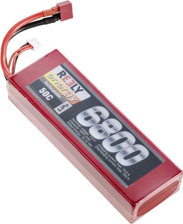 Produktbild Reely Modellbau-Empfängerakku (LiPo) 7.4V 6800 mAh Zellen-Zahl: 2 50 C Hardcase T-Stecksystem (7.40 V, 6800 mAh)