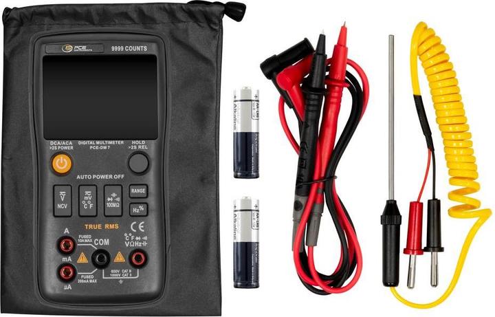 Actual product image PCE Instruments PCE-DM 7 Hand-held multimeter digital CAT II 1000 V, CAT III 600 V (CAT II 1000V, CAT III 600V)