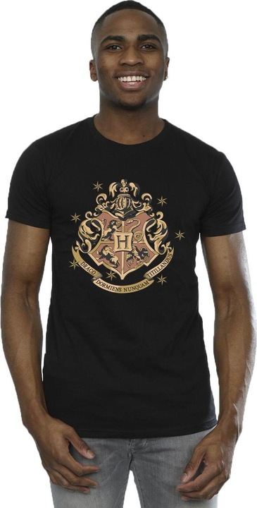 Immagine prodotto Gold Hogwart Crest Maglietta Uomo (M)