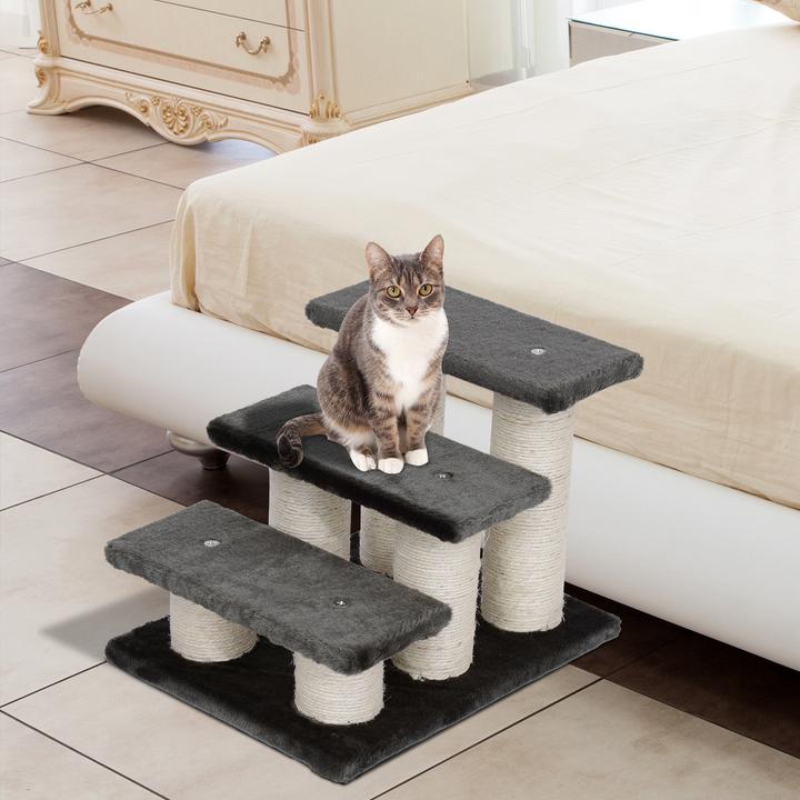 Actual product image PawHut Cat stairs with 3 steps (Cat)