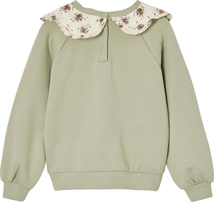 Produktbild Vertbaudet Mädchen Sweatshirt mit geblümtem Kragen (128)