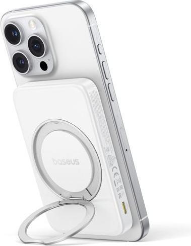 Actual product image Baseus magnetic powerbank with stand PicoGo Qi2 5000mAh 20W (5000 mAh, 20 W)