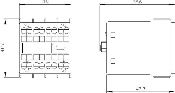 Actual product image Siemens Auxiliary switch block 3RH2911-2NF02 1 pc.