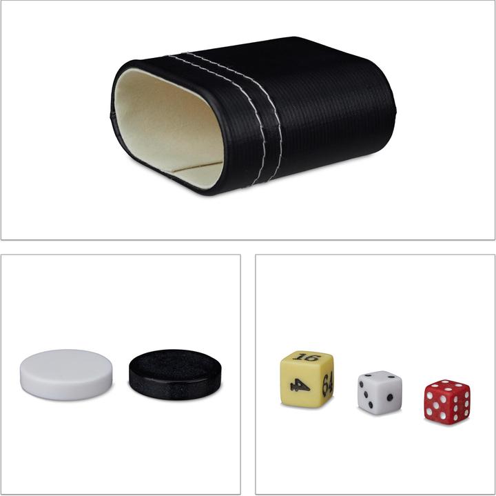 Produktbild Relaxdays Backgammon Koffer