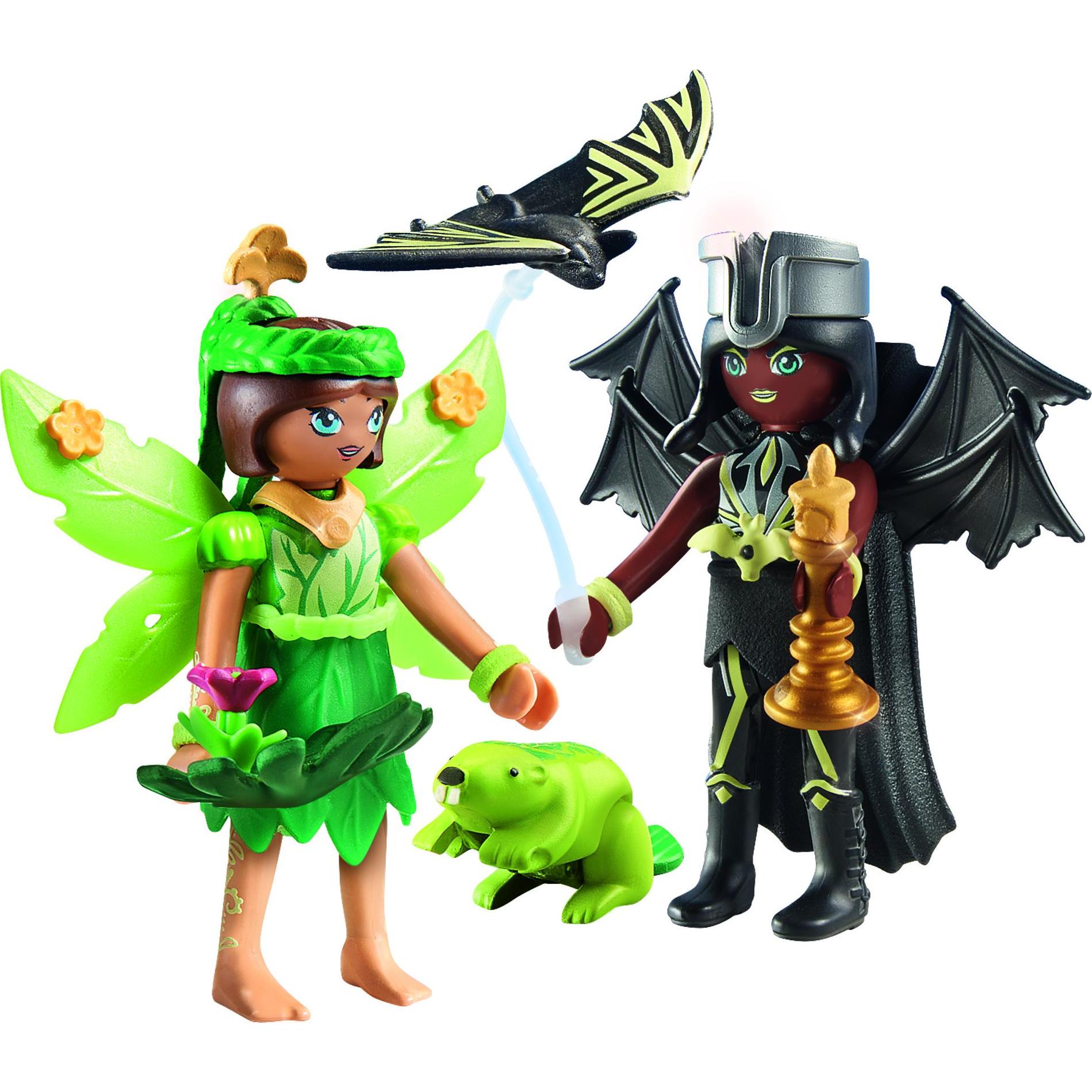 Thumbnail - Playmobil Forest Fairy & Bat Fairy mit Seelentieren (71350)