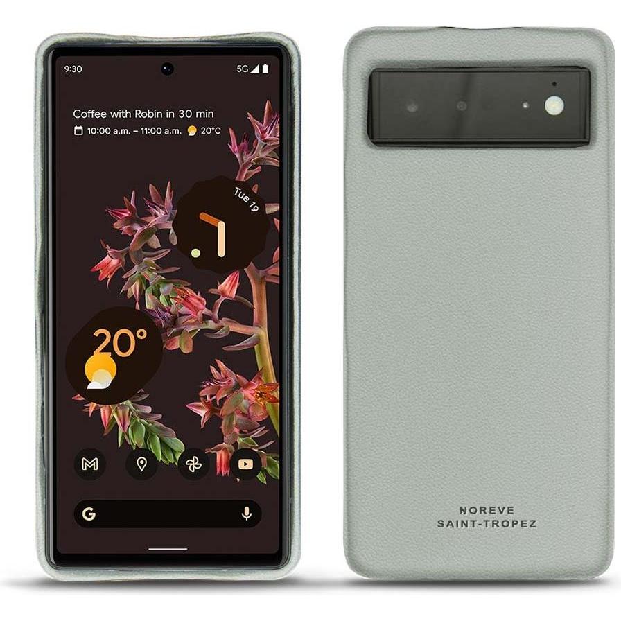 Noreve Lederschutzhülle (Google Pixel 6), Smartphone Hülle, Grau