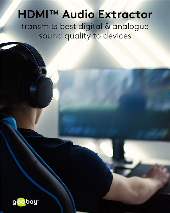Actual product image Goobay HDMI Audio Extractor 4K @ 30 Hz