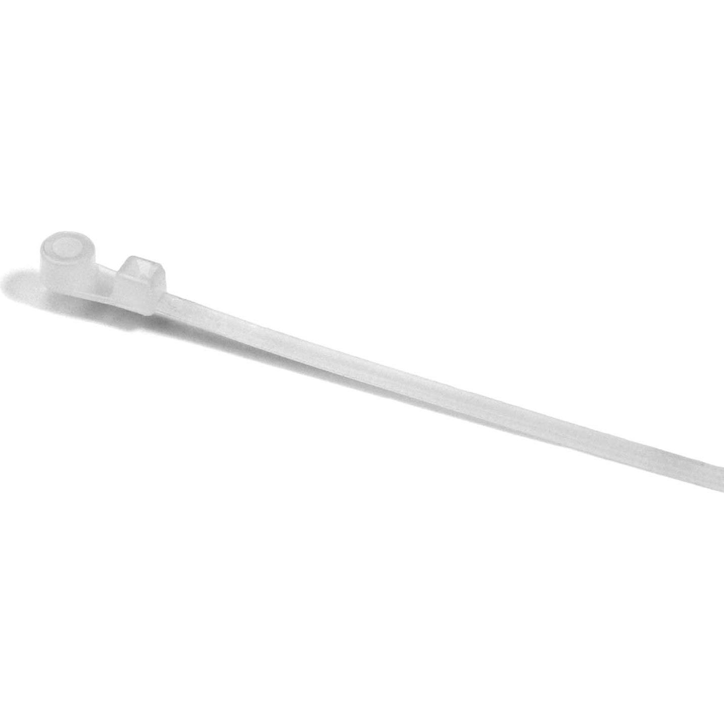 HellermannTyton, Kabelbinder, Hellermann Tyton T18MR Kabelbinder Screw mount cable tie Polyamid Weiss 100 Stück(e) (Kuns...