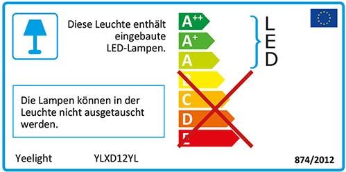 Energy Label Yeelight Luna (2000 lm)