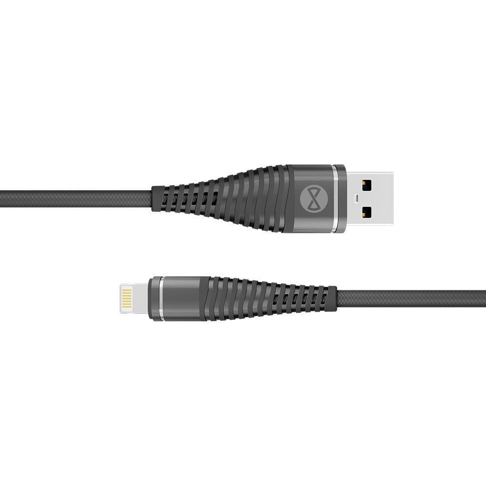 Thumbnail - Forever Haikabel USB - Lightning 1,0 m 2A schwarz (1 m, USB 3.0), USB Kabel