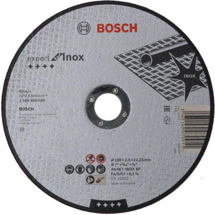 Actual product image Bosch Professional Zubehör PRO Stainless Steel cutting disc, 180 x 2 x 22.23 mm