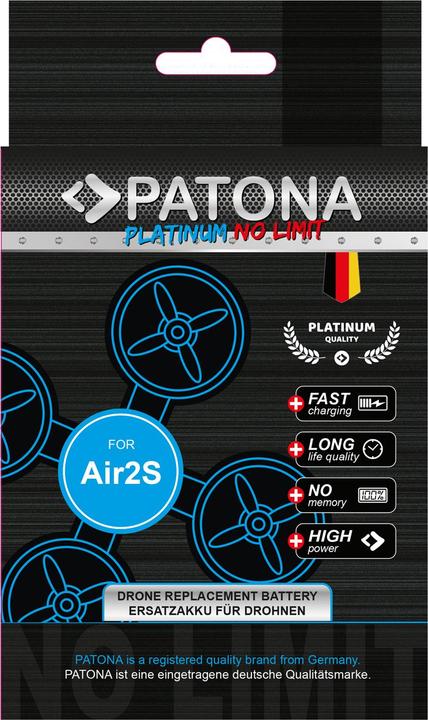 Actual product image Patona Platinum Battery DJI Air 2S (Drone battery, DJI Mavic Air 2)