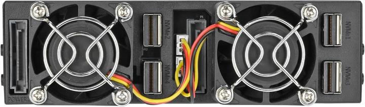 Actual product image Silverstone SST-FS204B-US - Aluminium Trayless Hot Swap Mobile Rack Backplane / Internal Hard Drive