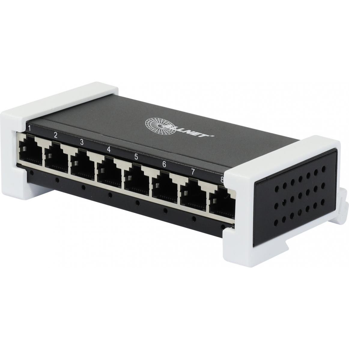 Allnet Shelly &bull Hutschiene &bull "Pro Verteiler Switch 7" &bull 7x Pro AnschlÃ¼sse &bull 1x LAN, Netzwerk Switch