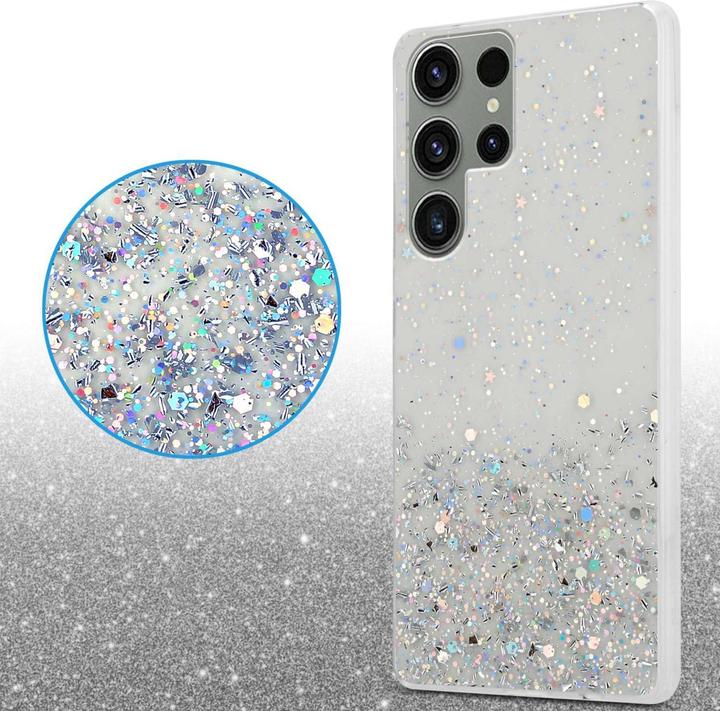 Actual product image Cadorabo Bumper Case for Samsung Galaxy S23 ULTRA TPU funkelnder Glitter (Samsung Galaxy S23 Ultra)