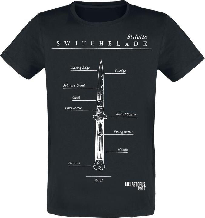 Immagine prodotto Difuzed The Last Of Us - T-shirt a maniche corte da uomo Switchblade - 2XL (XXL)