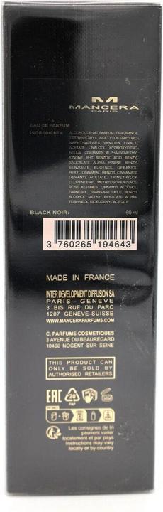 Immagine prodotto Mancera Eau de Parfum Black Noir 60 ml (Eau de parfum, 60 ml)
