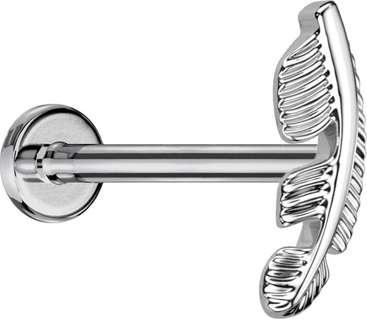 Image du produit Star Piercing Micro Labret femelle argenté Ressort argenté (sans laiton, Titane)