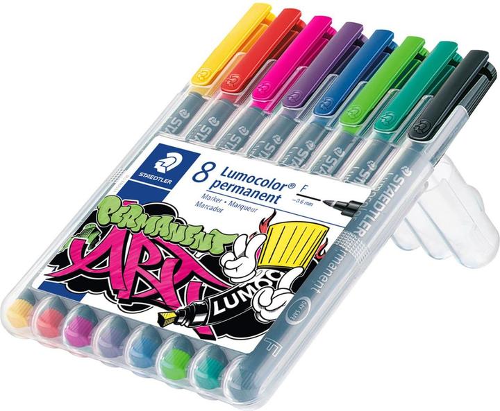 Produktbild Staedtler Lumocolor permanent pen 318 Permanent-Universalstifte F (8x)
