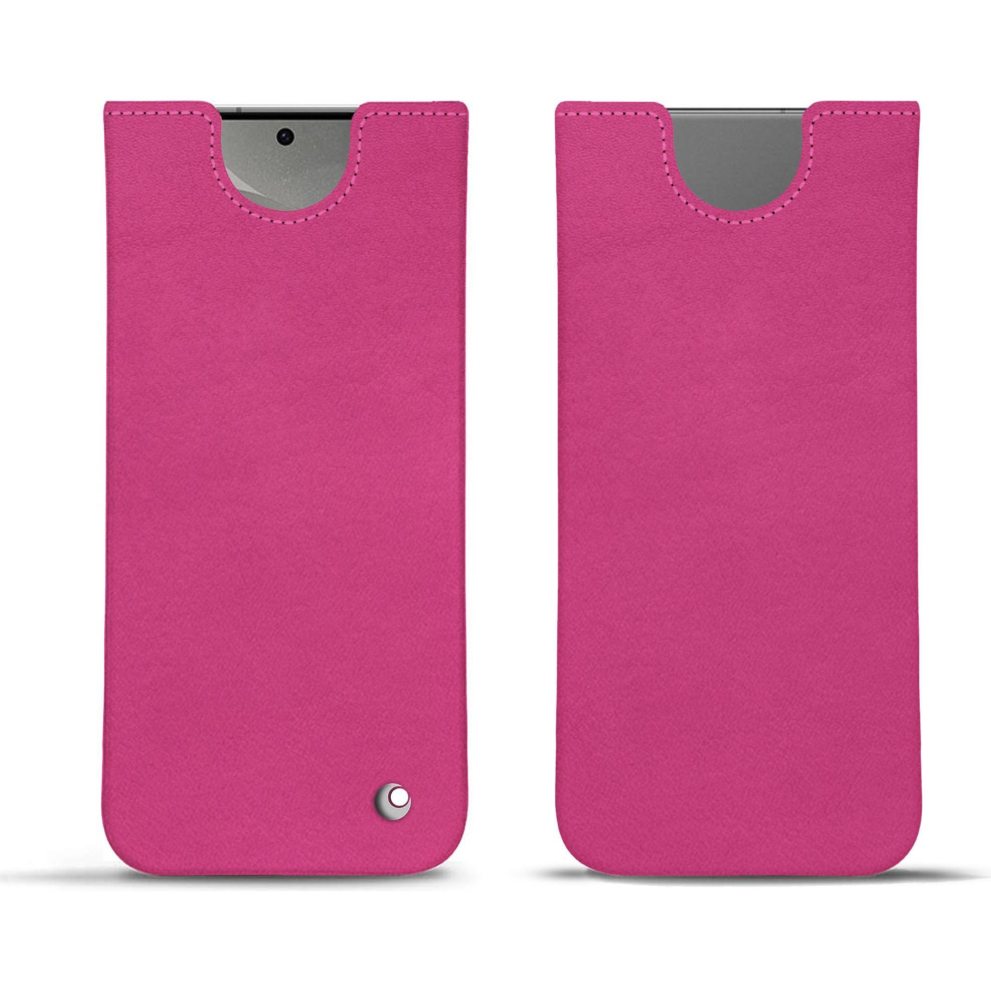 Noreve Lederschutzhülle (Samsung Galaxy S24), Smartphone Hülle, Rosa