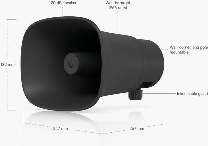 Produktbild Ubiquiti All-weather PoE 120 dB horn