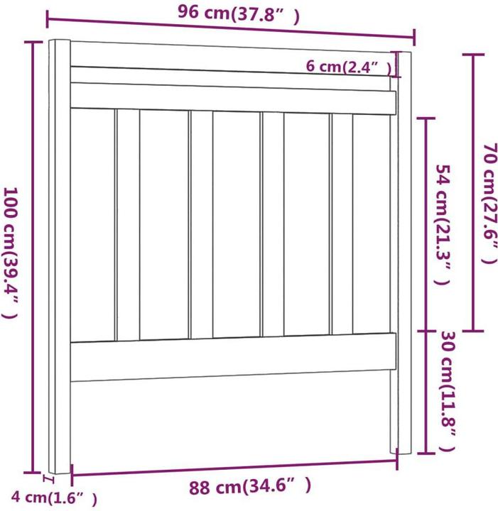 Image du produit vidaXL Daisi (96 x 4 x 100 cm)