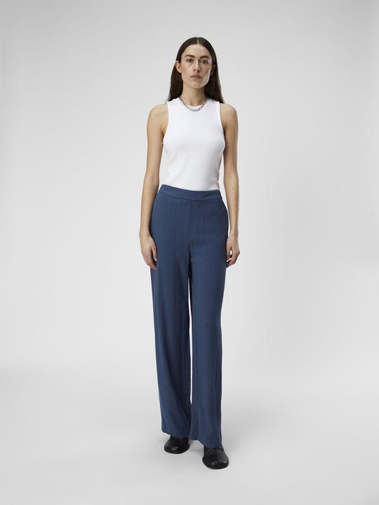 Image du produit Object Pantalon en lin mélangé à jambe large (40)