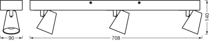 Actual product image Ledvance LEDV LED ceiling light (1100 lm)