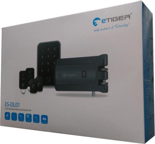 Actual product image eTiger ES-DL01 Wireless security lock set with keypad (Electronic numerical code)