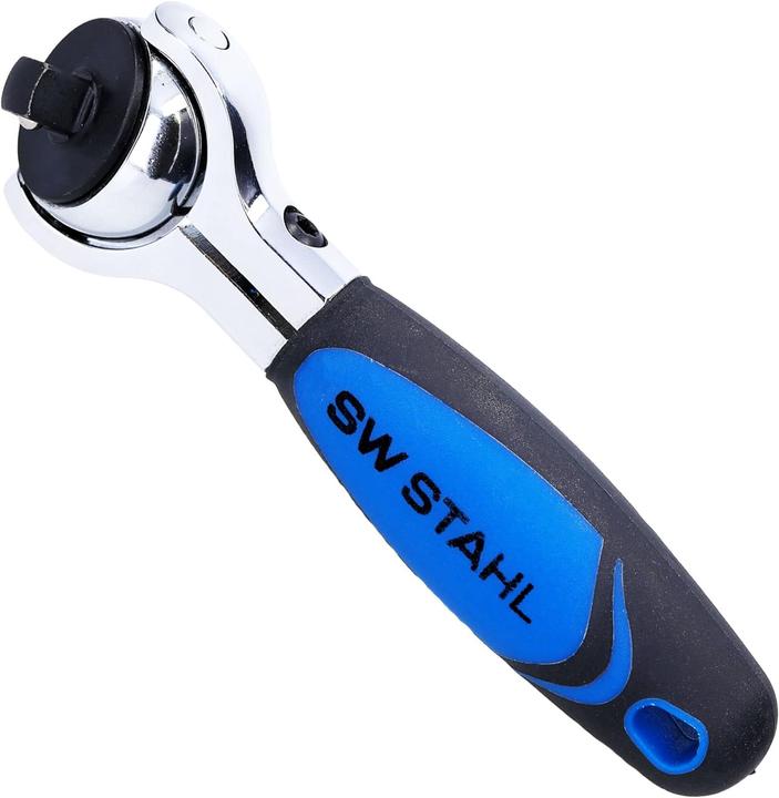 Actual product image SW-Stahl 05715L Reversible ratchet 1/4 inch I 270 degree swivelling head I Mini ratchet I fine-toothed with (1/4")
