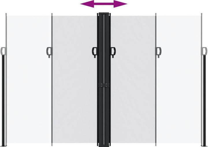 Image du produit vidaXL ausziehbare Seitenmarkise (12 m)