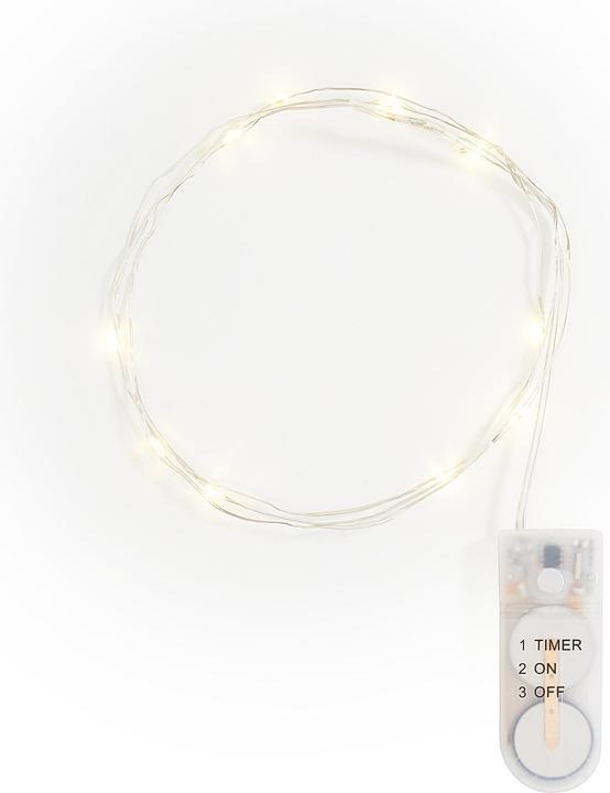 Produktbild VBS Micro-LED-Lichterkette, mit Timer, 10 LEDs, 3 Stück (0.82 m)