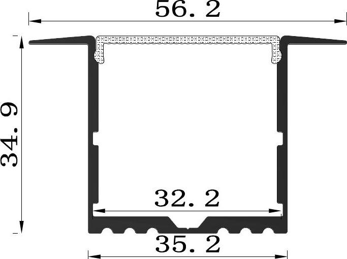 Produktbild Synergy 21 LED UProfil 200cm ALU017R
