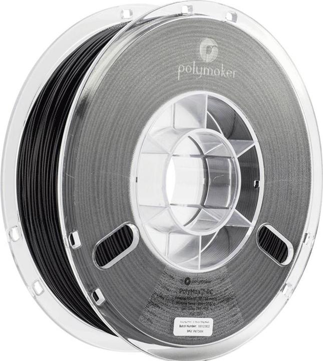 Actual product image Polymaker PC02003 Polymax Tough Filament PC (Polycarbonate) high stiffness, hit (Carbon, 2.85 mm, 750 g, Black)