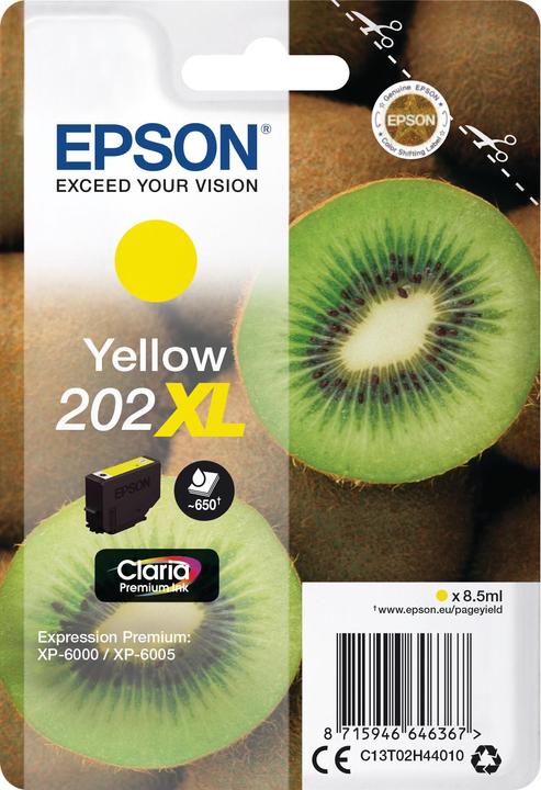 Actual product image Epson 202XL Claria Premium (Y)