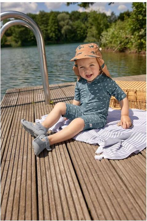 Image du produit Lässig Chapeau de soleil Flap Block Stripes - Milky Peach Taille 50-51 cm (51, 50 C)
