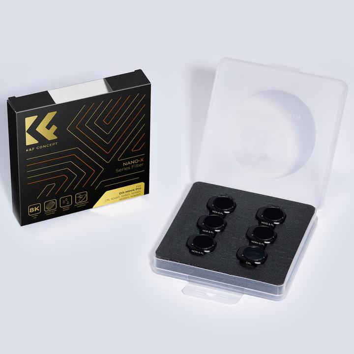 Actual product image K&F Concept 6pcs Filter Kit (Drone filters, DJI Mini 4 Pro)