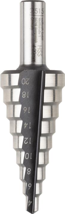 Produktbild wolfcraft 1 Stufenbohrer HSS, Schaft 8mm, ø4-20mm (8 mm)