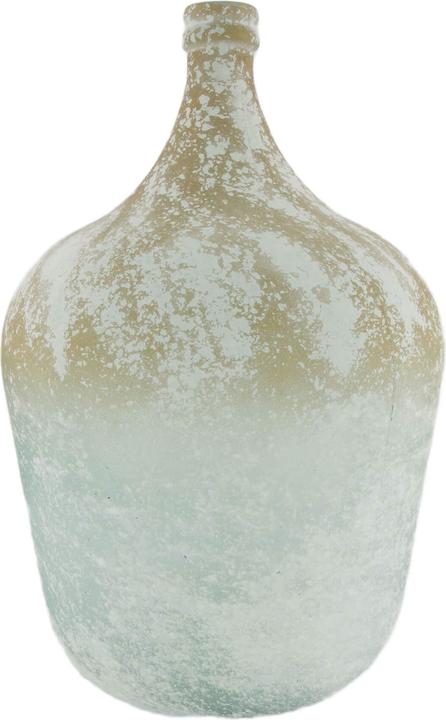 Decofinder Glas Weiss Gold H: 50 cm