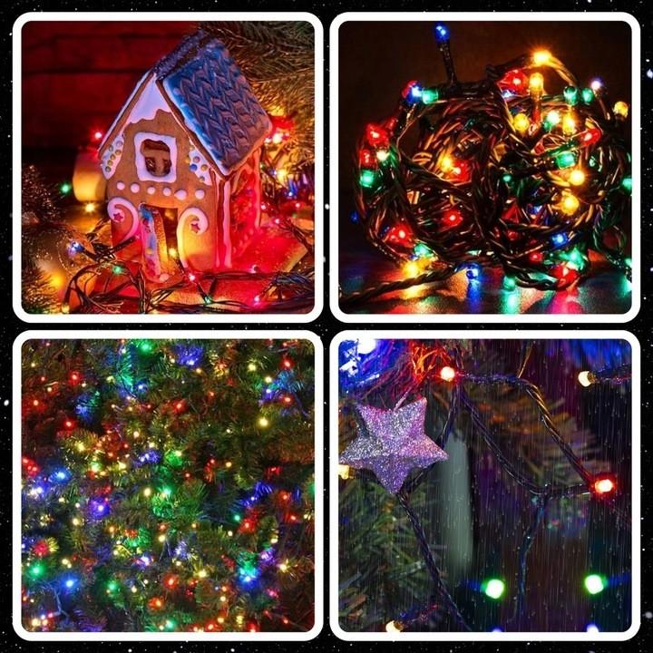 Actual product image Extralink Weihnachtslichterkette 500 LED Für Innen Und Aussen Kaltes Weiss 32,7m (32.70 m)