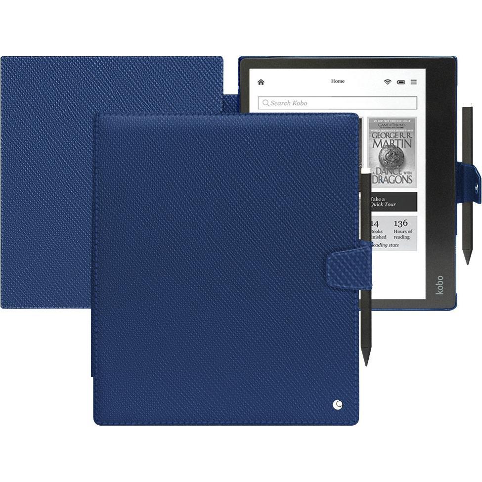 Noreve Lederschutzhülle horizontal (Kobo Elipsa 2E), Tablet Hülle, Blau