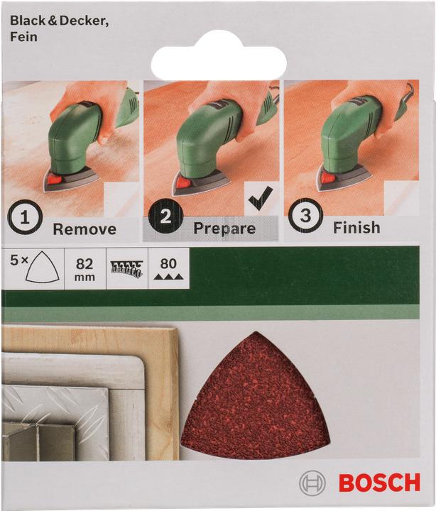 Actual product image Bosch Zubehör Delta sandpaper with Velcro (80)