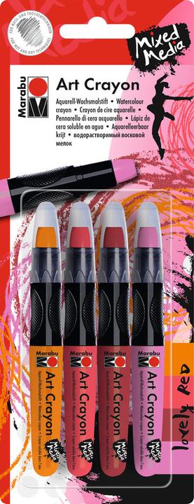 Produktbild Marabu Mixed Media Art Crayon Aquarell-Wachsmalstift 4er Set