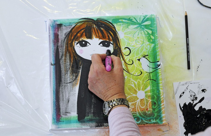 Produktbild Marabu Mixed Media Art Crayon Aquarell-Wachsmalstift 4er Set